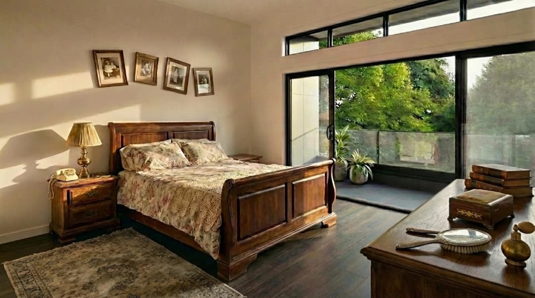 Bedroom before designing with real, shoppable products