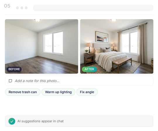 Review results, add notes