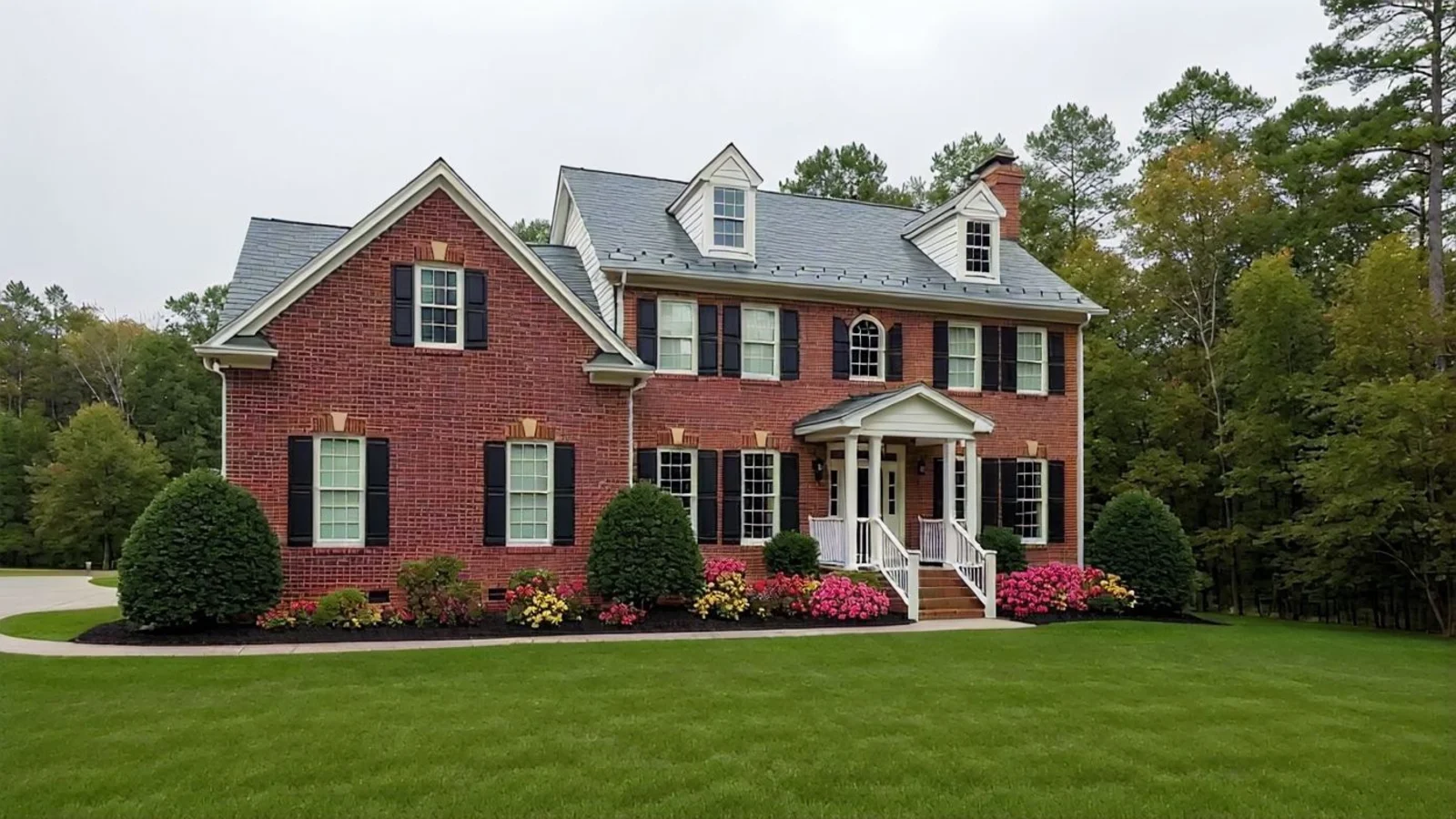 Virtually staged living room