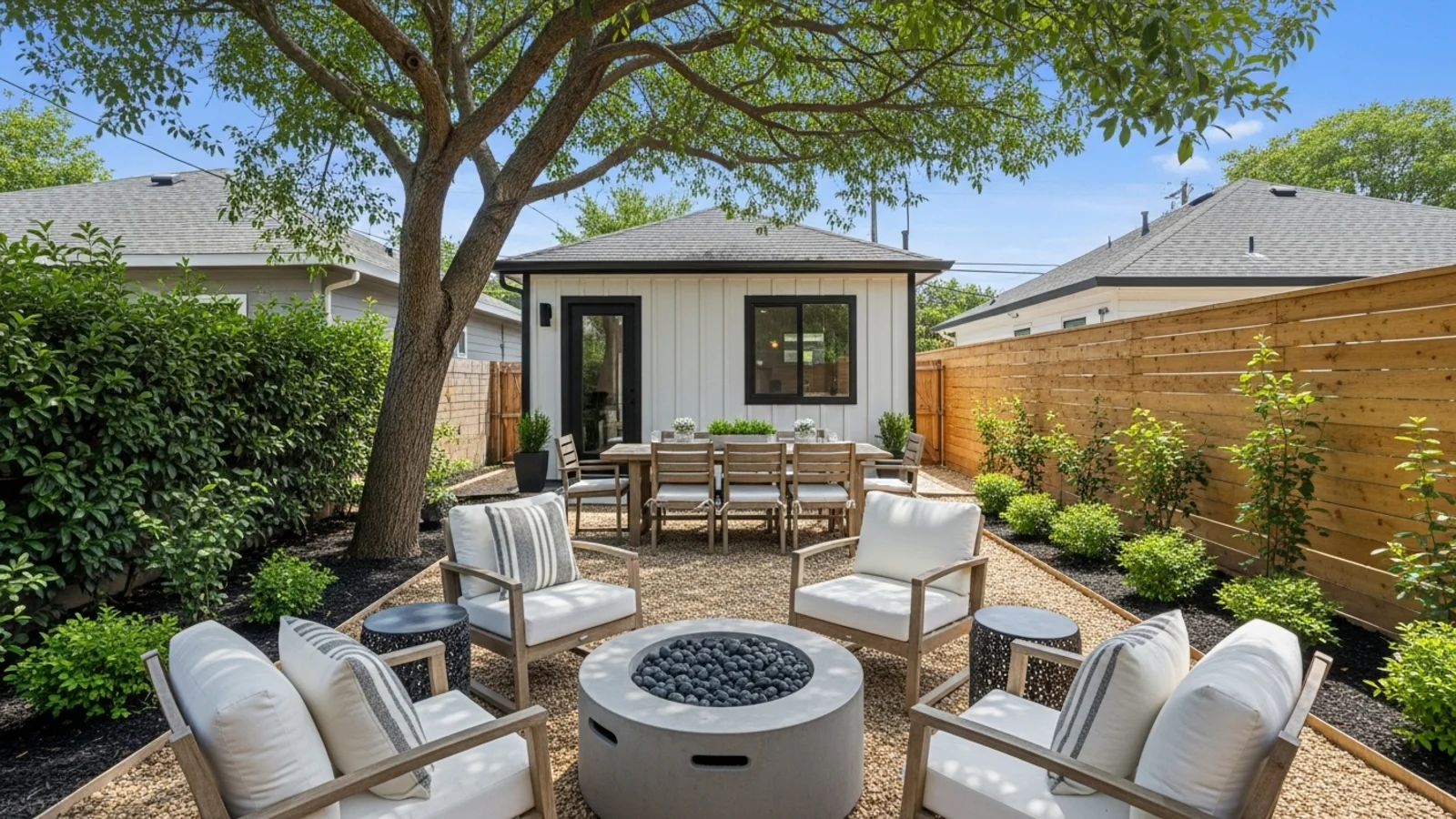 Virtually staged living room
