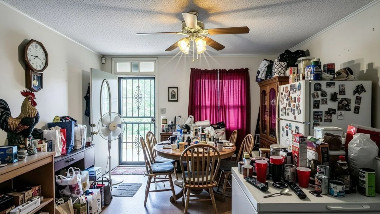 Virtually staged living room