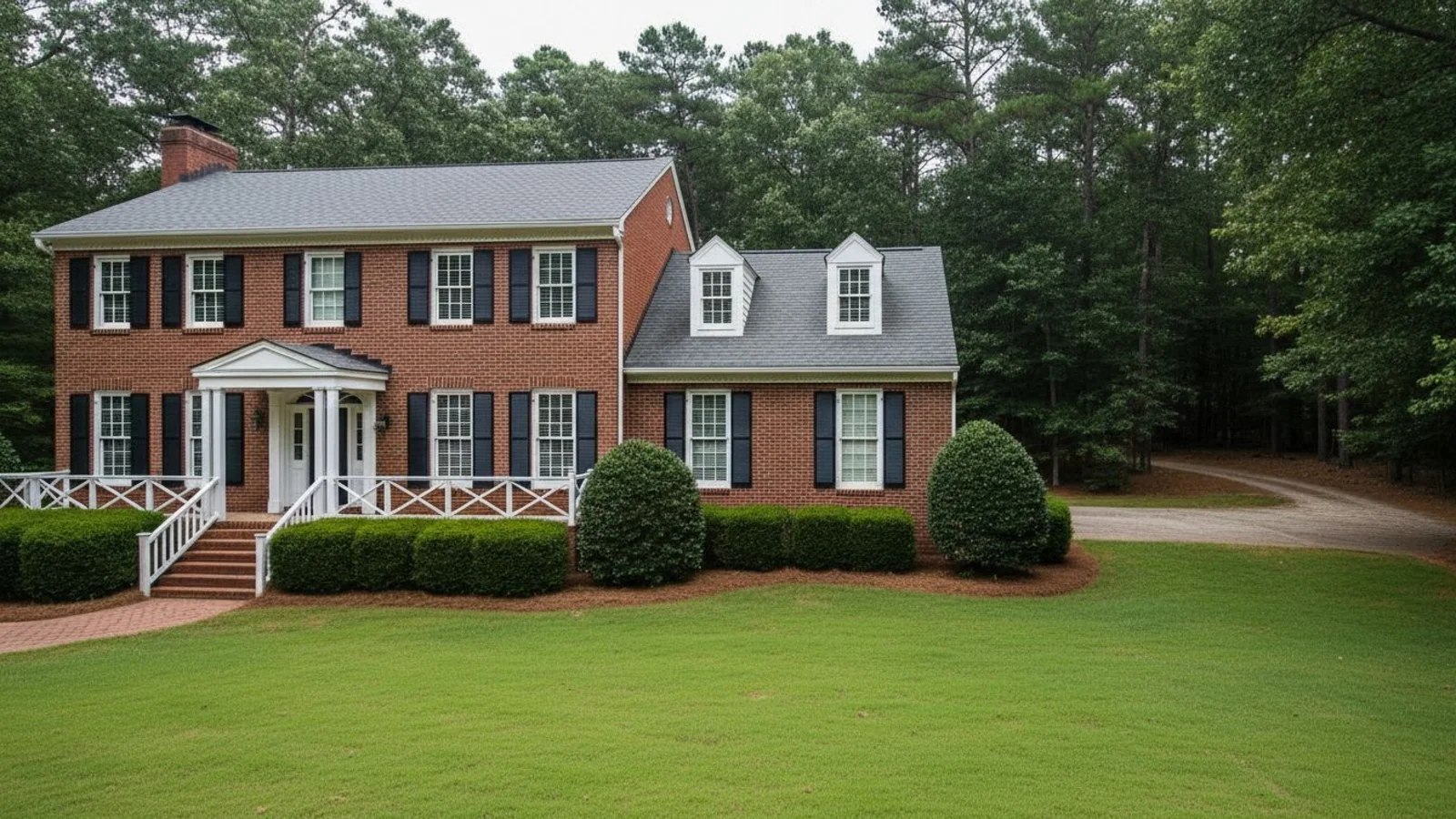 Virtually staged living room