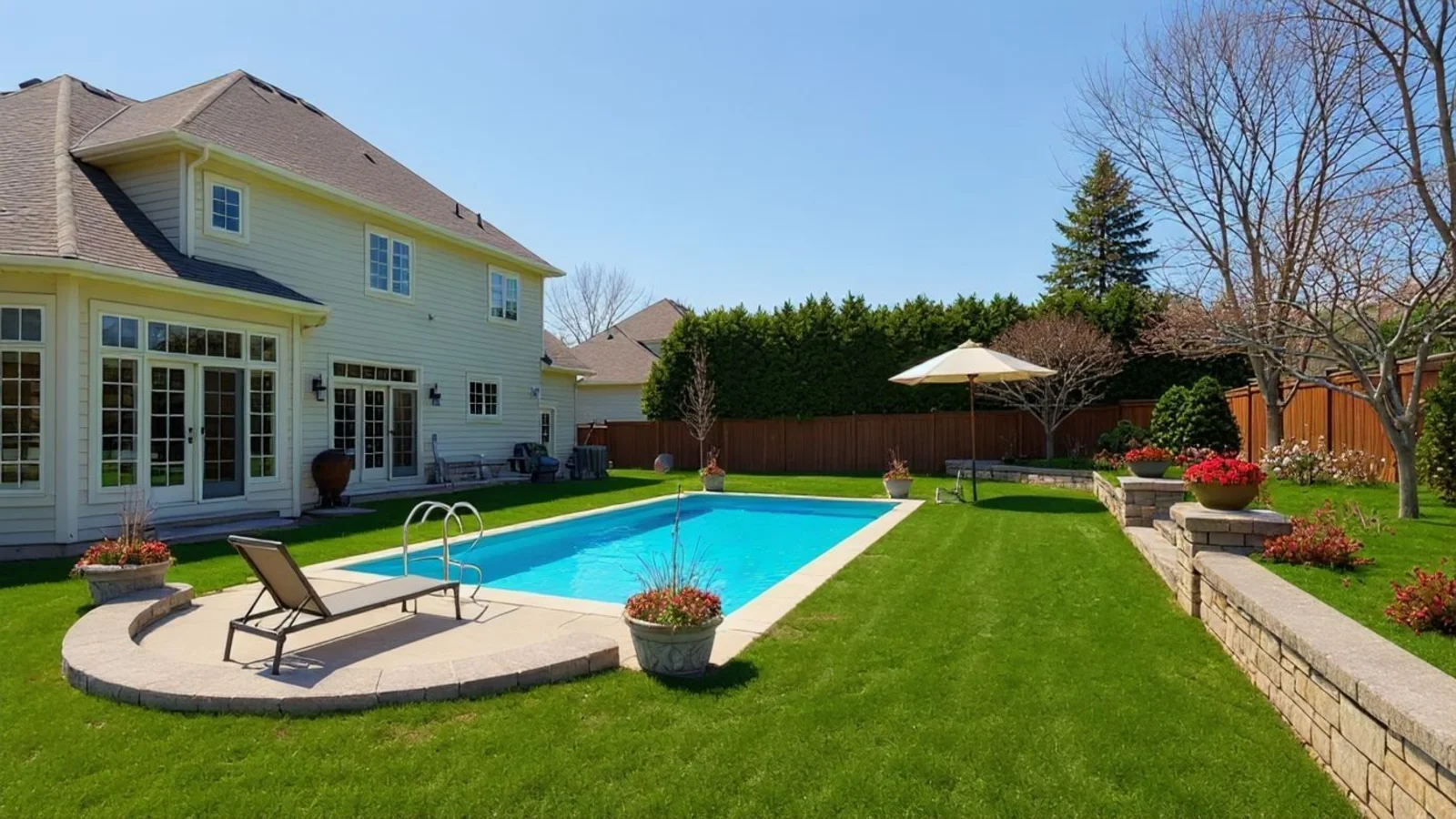Virtually staged living room